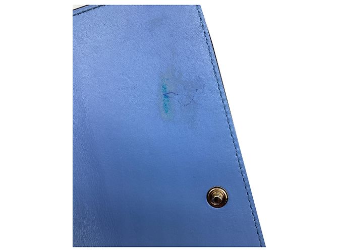 Portafoglio Continental con patta Gucci Microguccissima Blu Blu chiaro - vista 9