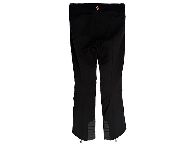 Pantaloni da sci a gamba dritta Moncler Grenoble in poliammide nera - vista 2