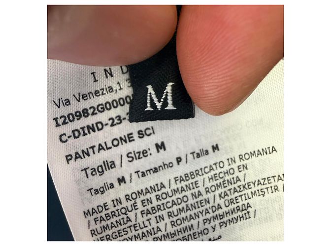 Pantaloni da sci a gamba dritta Moncler Grenoble in poliammide nera - vista 5