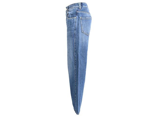 Vaqueros Wide-Leg Monili Brunello Cucinelli en algodón azul - vista 2