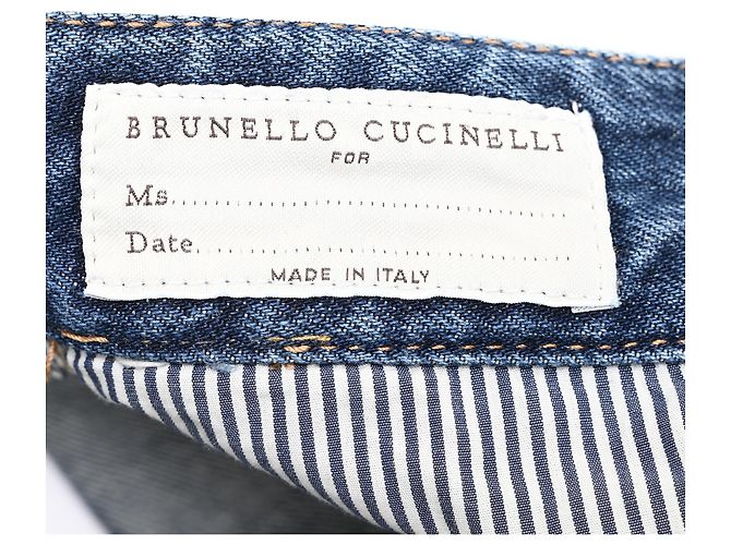 Vaqueros Wide-Leg Monili Brunello Cucinelli en algodón azul - vista 4