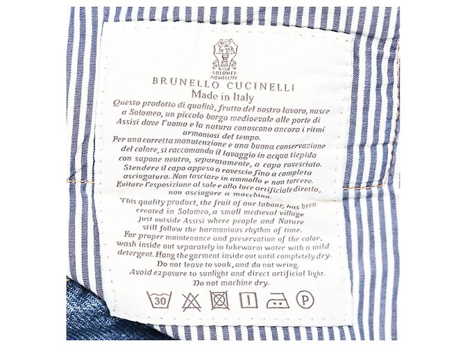 Vaqueros Wide-Leg Monili Brunello Cucinelli en algodón azul - vista 9