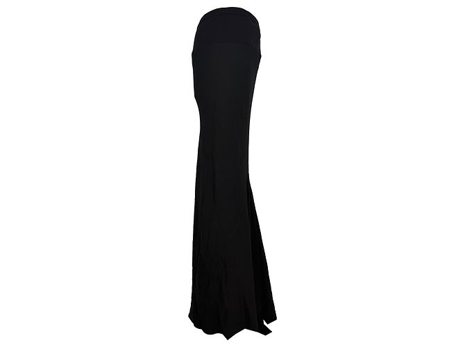 Rick Owens Maxi-Rock mit elastischem Bund aus schwarzer Viskose - Ansicht 2