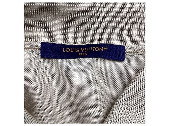 Polo a maniche corte Louis Vuitton in cotone beige - vista 10