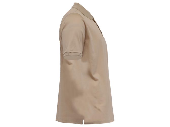 Polo a maniche corte Louis Vuitton in cotone beige - vista 3