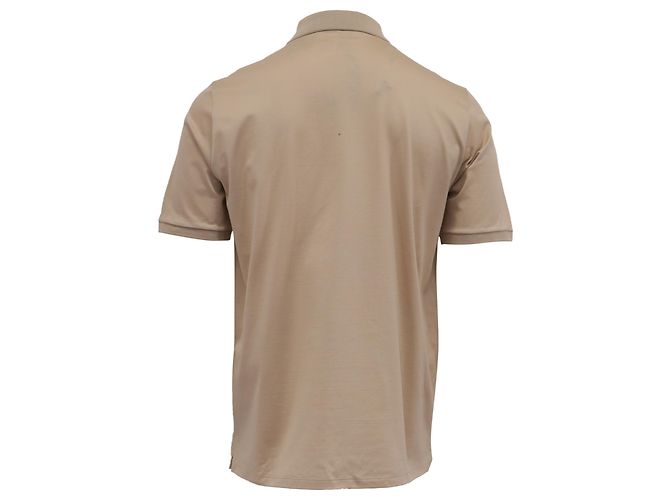 Polo a maniche corte Louis Vuitton in cotone beige - vista 4