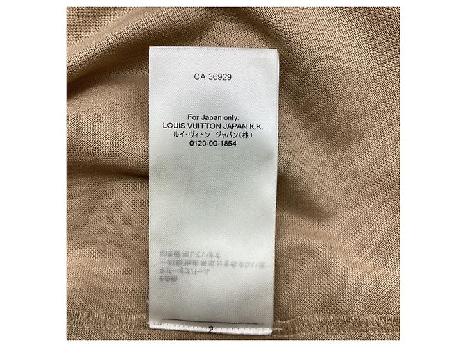 Polo a maniche corte Louis Vuitton in cotone beige - vista 5