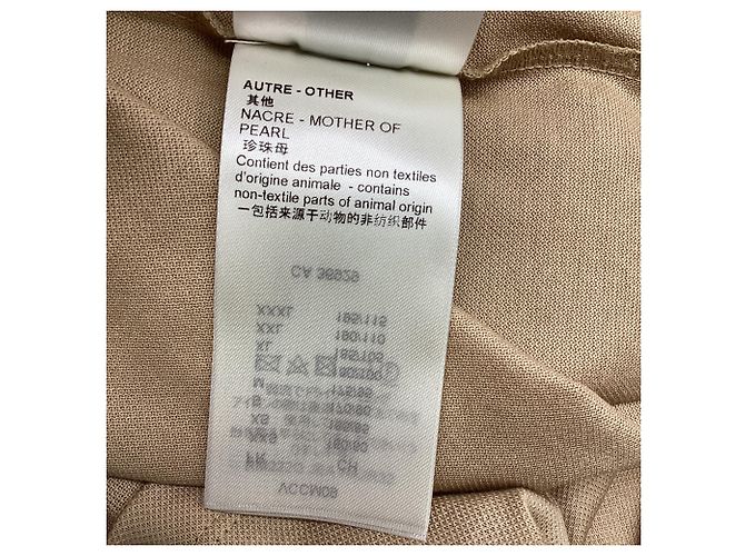 Polo a maniche corte Louis Vuitton in cotone beige - vista 7