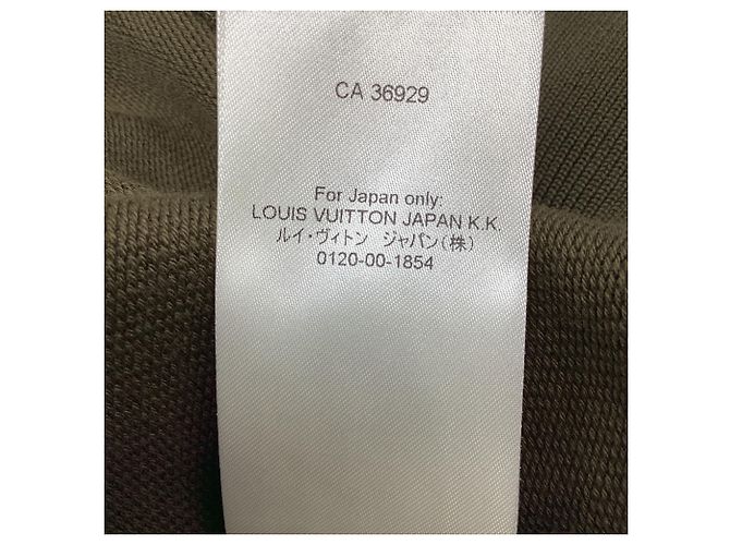 Louis Vuitton Sweatshirt mit Grafikprint aus olivefarbener Baumwolle Grün Olivgrün - Ansicht 5