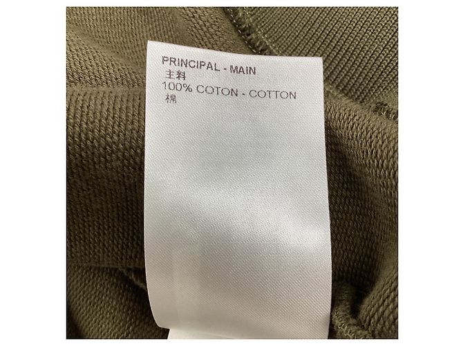 Louis Vuitton Sweatshirt mit Grafikprint aus olivefarbener Baumwolle Grün Olivgrün - Ansicht 7