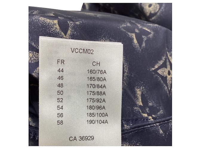 Chelsea Louis Vuitton Monogram Wendbare Bomberjacke aus dunkelblauem Leder Python drucken - Ansicht 6