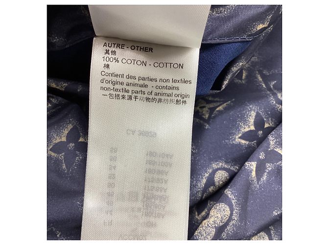 Chelsea Louis Vuitton Monogram Wendbare Bomberjacke aus dunkelblauem Leder Python drucken - Ansicht 7