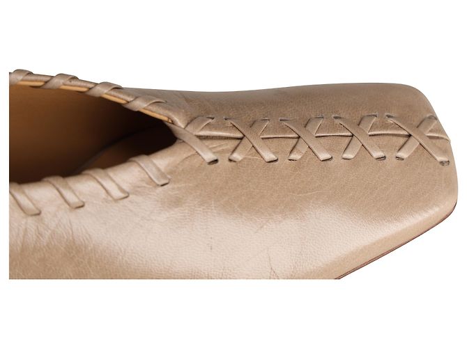 Ballerine Jil Sander in pelle nude Marrone Carne - vista 10
