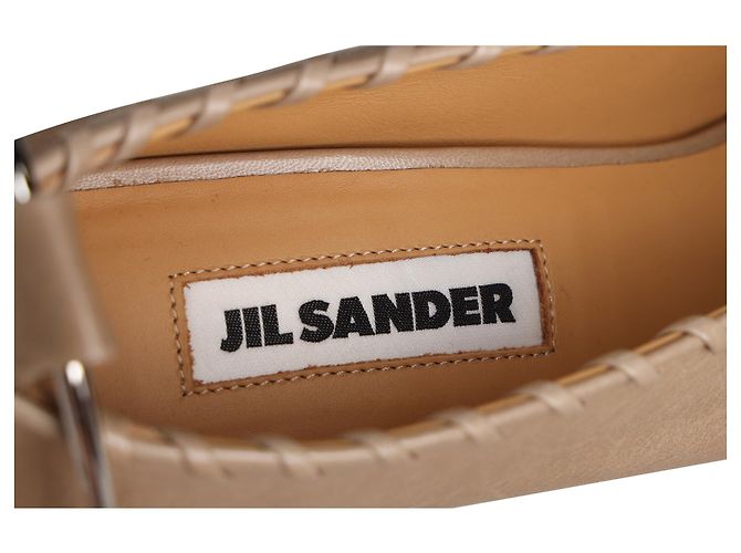 Ballerine Jil Sander in pelle nude Marrone Carne - vista 8