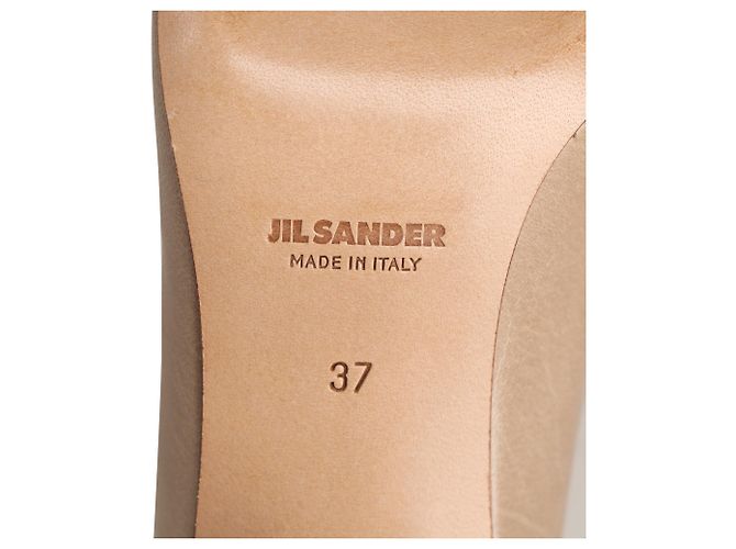 Ballerine Jil Sander in pelle nude Marrone Carne - vista 9