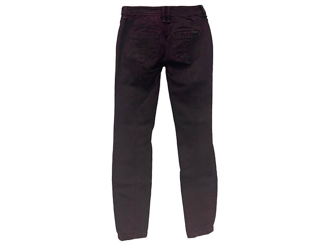 Jeans Burberry Brit bicolor em algodão preto - vista 2