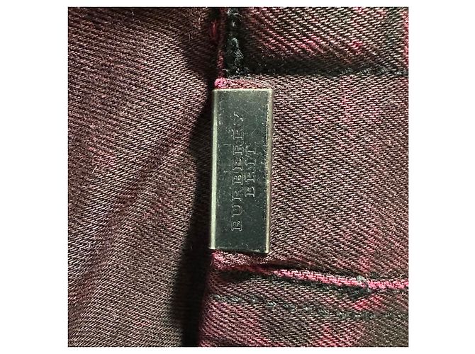 Jeans Burberry Brit bicolor em algodão preto - vista 6