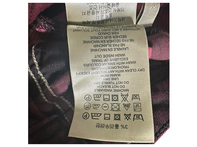 Jeans Burberry Brit bicolor em algodão preto - vista 9