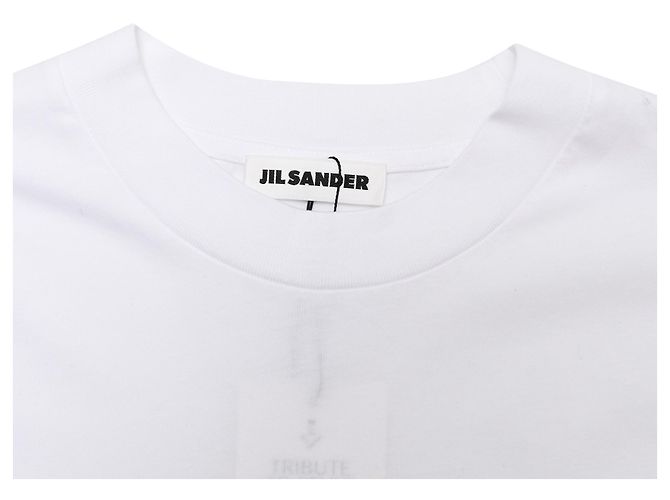 Jil Sander Crewneck T-Shirt in White Cotton - view 4