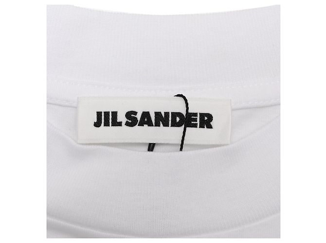 Jil Sander Crewneck T-Shirt in White Cotton - view 5