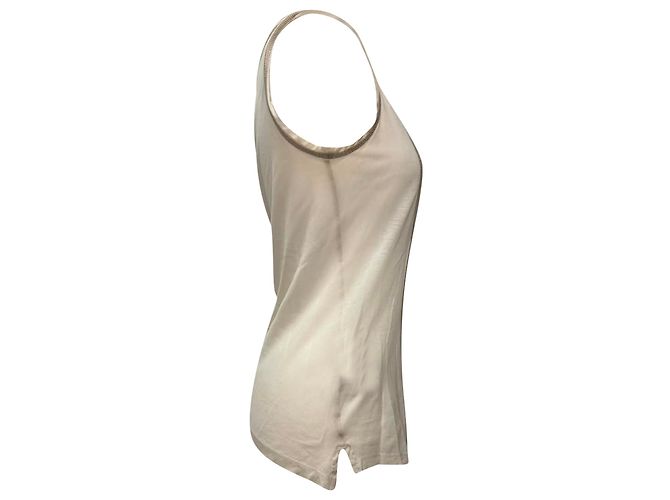 Top sin mangas Prada Sport en algodón blanco - vista 2
