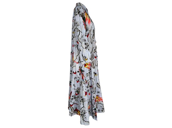 Abito camicia midi stampato Erdem Vacation Patmos in cotone multicolore - vista 2