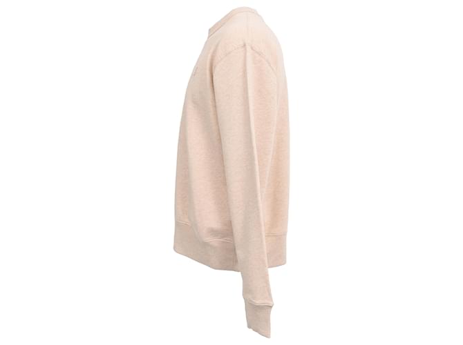 Acne Studios Fairview Face Sweatshirt aus beiger Baumwolle - vista 2