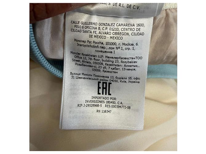 Falda midi plisada Moncler en poliéster marfil Blanco Crudo - vista 10