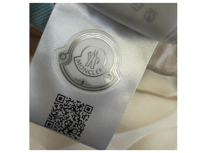 Falda midi plisada Moncler en poliéster marfil Blanco Crudo - vista 12