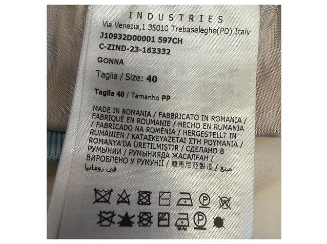 Falda midi plisada Moncler en poliéster marfil Blanco Crudo - vista 6