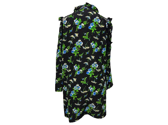 Mini vestido Sandro de seda con estampado floral - vista 2