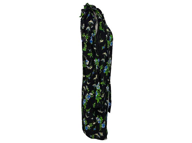 Mini vestido Sandro de seda con estampado floral - vista 3