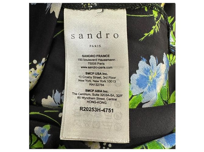 Mini vestido Sandro de seda con estampado floral - vista 5