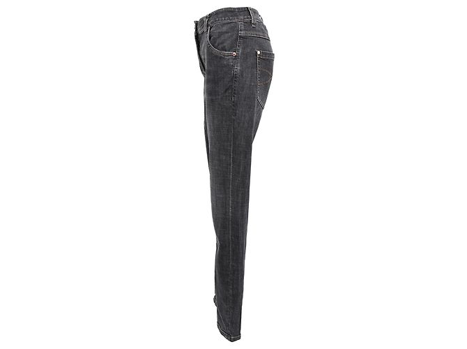 Vaqueros Extra Skinny Fit Brunello Cucinelli en algodón negro - vista 2