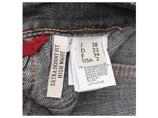 Vaqueros Extra Skinny Fit Brunello Cucinelli en algodón negro - vista 4