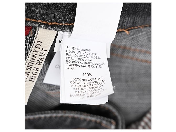 Vaqueros Extra Skinny Fit Brunello Cucinelli en algodón negro - vista 8