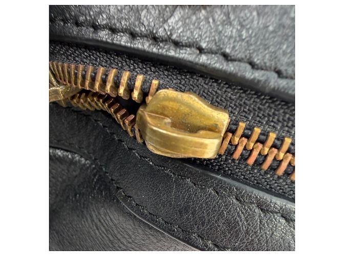Borsa Tote Oversized Muse Yves Saint Laurent in pelle di vitello nera Nero - vista 21