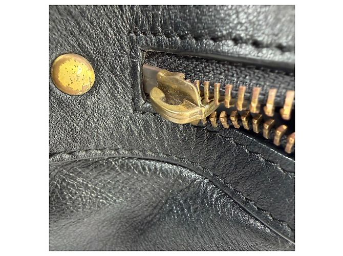 Borsa Tote Oversized Muse Yves Saint Laurent in pelle di vitello nera Nero - vista 23