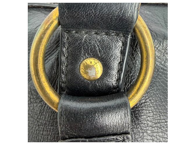 Borsa Tote Oversized Muse Yves Saint Laurent in pelle di vitello nera Nero - vista 5