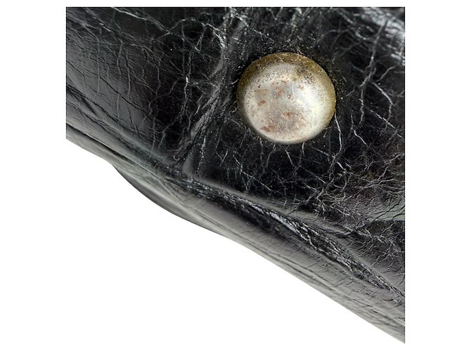 Borsa Tote Oversized Muse Yves Saint Laurent in pelle di vitello nera Nero - vista 9