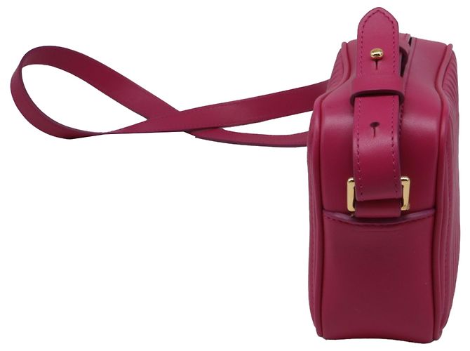 Bolsa Camera acolchoada Tom Ford em couro rosa - vista 3