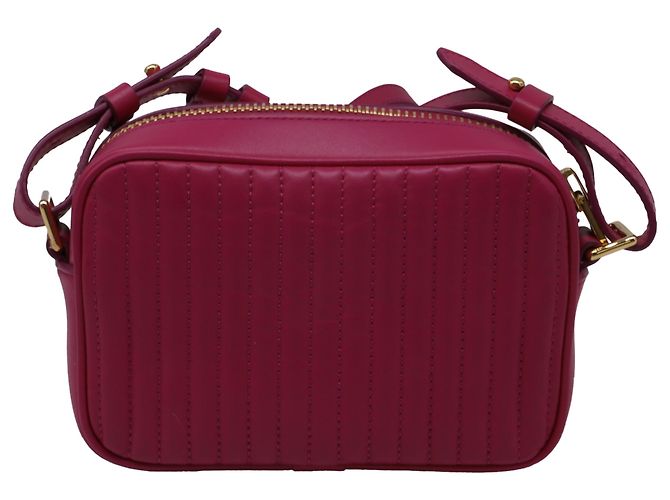 Bolsa Camera acolchoada Tom Ford em couro rosa - vista 4