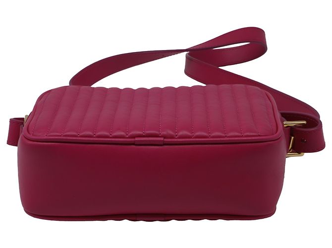 Bolsa Camera acolchoada Tom Ford em couro rosa - vista 5