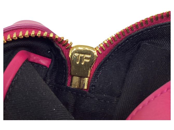 Bolsa Camera acolchoada Tom Ford em couro rosa - vista 6