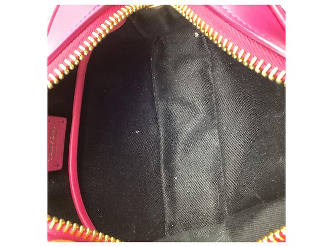 Bolsa Camera acolchoada Tom Ford em couro rosa - vista 8