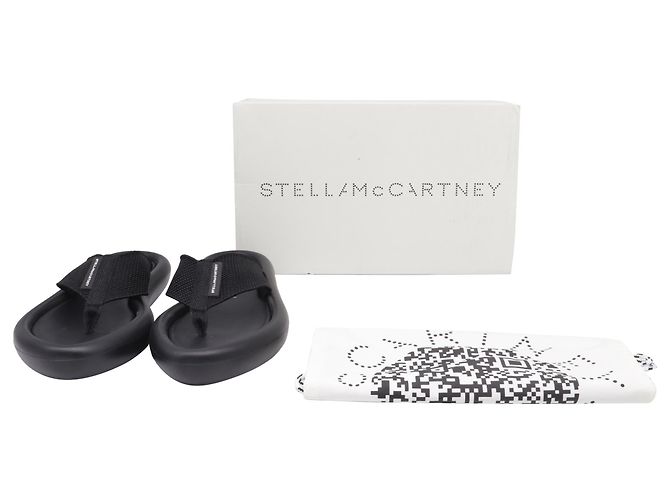 Stella Mc Cartney Infradito Stella McCartney in gomma nera Nero - vista 6