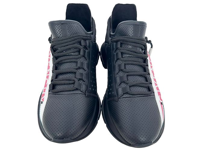 Sneakers Givenchy Spectre traforate in pelle nera Nero - vista 3