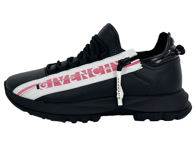 Sneakers Givenchy Spectre traforate in pelle nera Nero - vista 7
