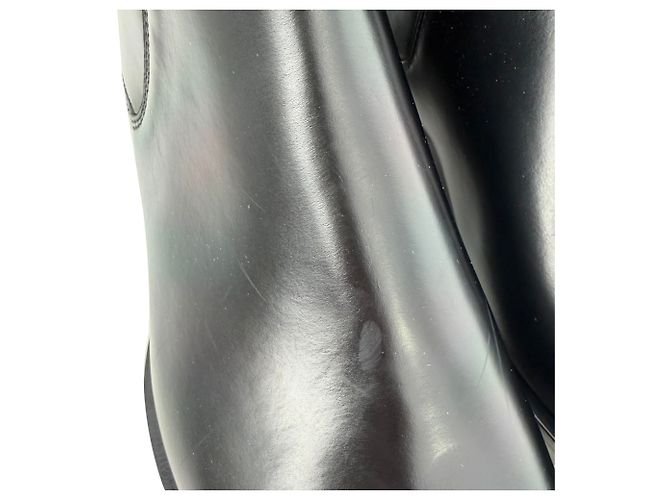 Stivaletti Chelsea Balmain Pete in pelle di vitello nera Nero - vista 8