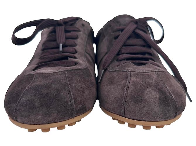Sneakers basse Tod's in suede marrone - vista 2